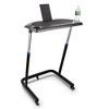 Alpcour Bike Trainer Fitness Desk - Portable Adjustable Workstation with Non-Slip Surface, Gadget Slots, and Lockable Wheels - 3 of 4