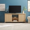 Walker Edison Scandinavian Reeded TV Stand with Storage for up to 70" TVs - 4 of 4