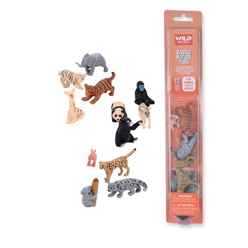 Wild Republic Nature Tube Baby Animals Figurines, 12 Pieces : Target