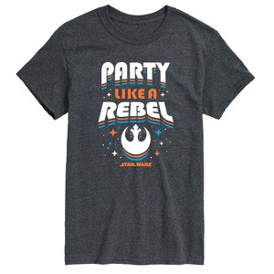 Men's - Star Wars - Party Like A Rebel Short Sleeve Graphic T-Shirt - 1 of 3
