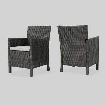 Cypress 2pk Wicker Dining Chairs - Christopher Knight Home