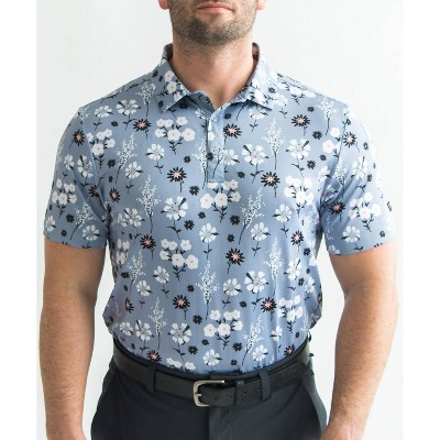 Men's Vintage Floral Golf Polo - Yatta Golf