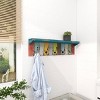 9"x35" Wood 10 Hanger Wall Hook - Olivia & May - 4 of 4