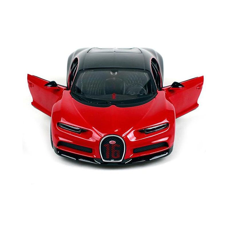 Bugatti Chiron Sport "16" Red and Black "Special Edition" 1/24 Diecast Model Car by Maisto, 3 of 5