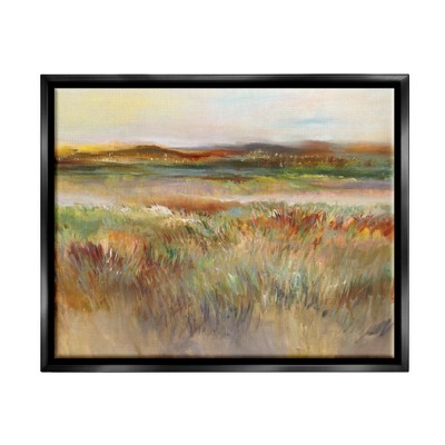 Stupell Industries Countryside Grassland Nature View Framed Canvas