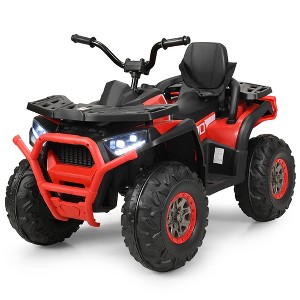 Costway 12V Kids Electric 4-Wheeler ATV Quad 2 Speeds Ride On Car w/MP3&LED Lights - 1 of 4