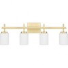 Quoizel Lighting Wilburn 4 - Light Vanity in  Satin Brass - 3 of 3
