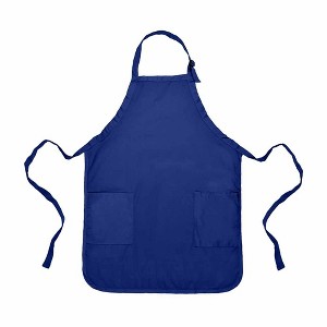 Dalix Waist Aprons Commercial Restaurant Home Bib Spun Poly Cotton Kitchen (3 Pockets) - 1 of 4