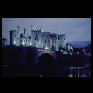 Northlight LED Lighted Conwy Castle in Wales Scene Canvas Wall Art 15.75" x 23.5" - 1 of 3