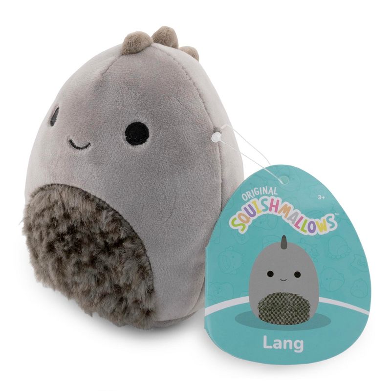 Squishmallows Cozy Squad 5 Inch Plush | Lang The Gray Dinosaur, 3 of 5