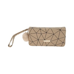 Unique Bargains Triangle Double Zipspers Coin Purse Wallet 1 Pc - 1 of 4
