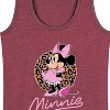 Women's - Disney - Minnie Leopard Print Graphic Racerback Tank - 2 of 4