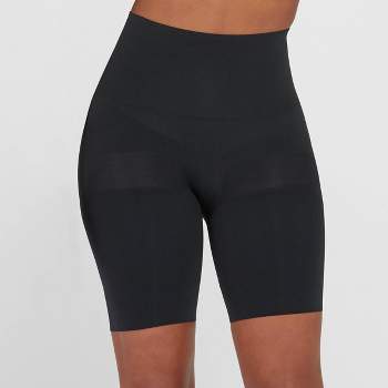 Assets By Spanx Women's Remarkable Results High-waist Mid-thigh Shaper -  Black 3x : Target