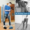 Standing Dustpan and Broom Set with 52" Long Extendable Handle, for Indoor, Kitchen, Office, and Lobby Floor Cleaning - 3 of 4