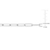 EVERLY JEWELRY | Sterling Silver 5mm Diamond Cut Paperclip Chain Bracelet, 7.5 inch - 4 of 4