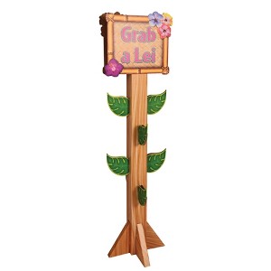 Beistle 3-D Lei Station Prop, 5' 1.75" x 17", (1/Box) Multicolored - 1 of 4