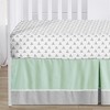 Sweet Jojo Designs Boy Girl Gender Neutral Unisex Baby Crib Bedding Set - Mod Arrow Collection Grey and Green 4pc - 4 of 4