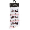 Memoi Women's Christmas Scottie Dog Crew Socks White 9-11 - 4 of 4