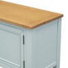 NicBex 46" Storage Console Table with 4 Drawers and 2 Cabinets, Entryway Table with Bottom Shelf, Couch Table for Living Room, Entryway - 2 of 4