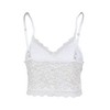 Imily Bela Women's Soft Casual Lace Crochet Spaghetti Strap Cami Crop Top Camisole - 3 of 4
