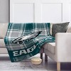 NFL Philadelphia Eagles Plaid Oversized Ultra Cozy Throw Blanket - 2 of 3