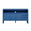 Okak Sideboard Cabinet, Bufft Cabinet with 3 Doors and 3 Drawers, Storage Cabinet for Living Room, Dining Room, Kitchen, Navy Blue - 4 of 4