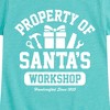 Girls' - Instant Message - Property Of Santas Workshop Christmas Fitted Short Sleeve Graphic T-Shirt - 2 of 4
