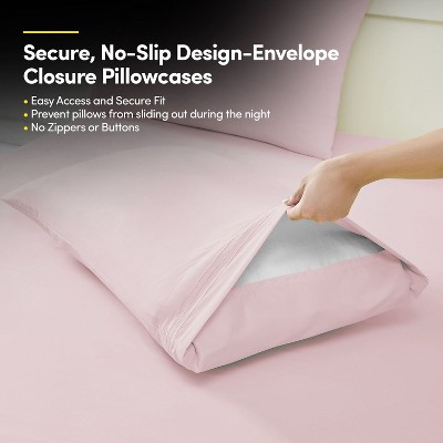 Sweet Home Collections 7 Piece Plush Shaggy Bed In A Bag Comforter & Sheet Set Faux Fur Decorative Fluffy Velvet Bedding, Queen, White/Pale Pink — фото 6