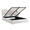 NicBex Full/Queen Lift Up Storage Bed with LED Lights,Upholstered Bed Frame with Hydraulic Storage System and Charging Station,No Box Spring Needed - 4 of 4