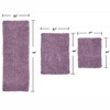 Fantasia Bath Rug Collection Cotton Shaggy Pattern Tufted Set of 3 Bath Rug Set - Home Weavers - 2 of 3