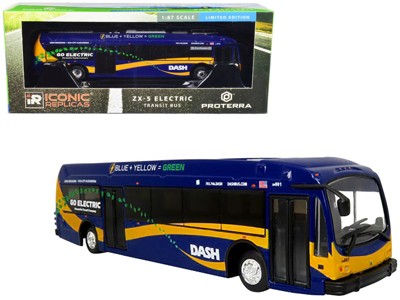 TEMSA TS 35E Coach Bus Yellow Yankee Trails The Bus & Motorcoach  Collection 1/87 Diecast Model by Iconic Replicas 