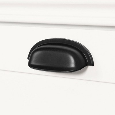 White Farmhouse 2-Door Accent Cabinet with Adjustable Shelving