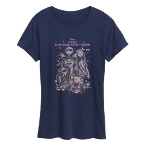 Women's - Disney - Nightmare Flowers Short Sleeve Graphic T-Shirt - 1 of 4