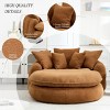 Chenille Bean Bag Sofa with Memory Foam Filling, Fluffy Bean Bag Sofa for Living Room or Bedroom, Oversized Upholstered Bean Bag Sofa-Koiai - 2 of 4