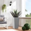 Wooakway Outdoor/Indoor/Decor/Garden Large Tall Metal Planter Pots Planter Boxes Cachepots Nursery Pots - 2 of 4
