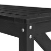 Arceso HDPS Outdoor Bench with Crossed Legs, Outdoor Benches Weatherproof 2-Person Backless, All-Weather Heavy-Duty Garden Bench, Lawn and Backyard - 4 of 4