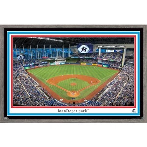 Trends International MLB Miami Marlins - Marlins Park 22 Framed Wall Poster Prints - 1 of 4