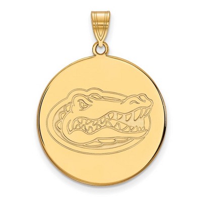 Black Bow Jewelry 10k Yellow Gold Florida Gators NCAA Extra Large Pendant