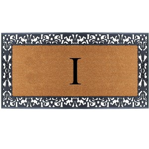 A1HC Natural Coir Monogrammed Outdoor Entrance Door Mat 30X60, Anti-Shed Treated Durable  Doormat - 1 of 4
