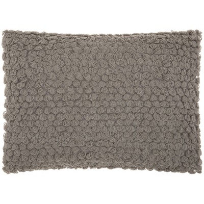 14"x20" Oversize Thin Group Loops Lumbar Throw Pillow Light Gray - Mina Victory
