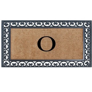 A1HC Natural Rubber & Coir 30x48, Monogrammed Doormat For Outdoor Entrance, Anti-Shed Treated Mat - 1 of 4