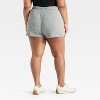 Women's Striped Graphic Shorts - Light Gray - 2 of 3
