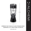 Alchemi by Viski Adjustable Wine Aerator with Stand - Simulates 6 Hours Decanting, BPA-Free Plastic and Stainless Steel - Matte Black Set of 1 - 4 of 4
