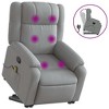 vidaXL Stand Up Massage Recliner Chair Light grey - 2 of 4