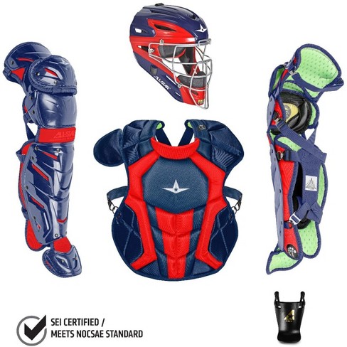 Rawlings Catchers Gear, Rawlings Youth Scarlet/White Velo 2.0 Catcher