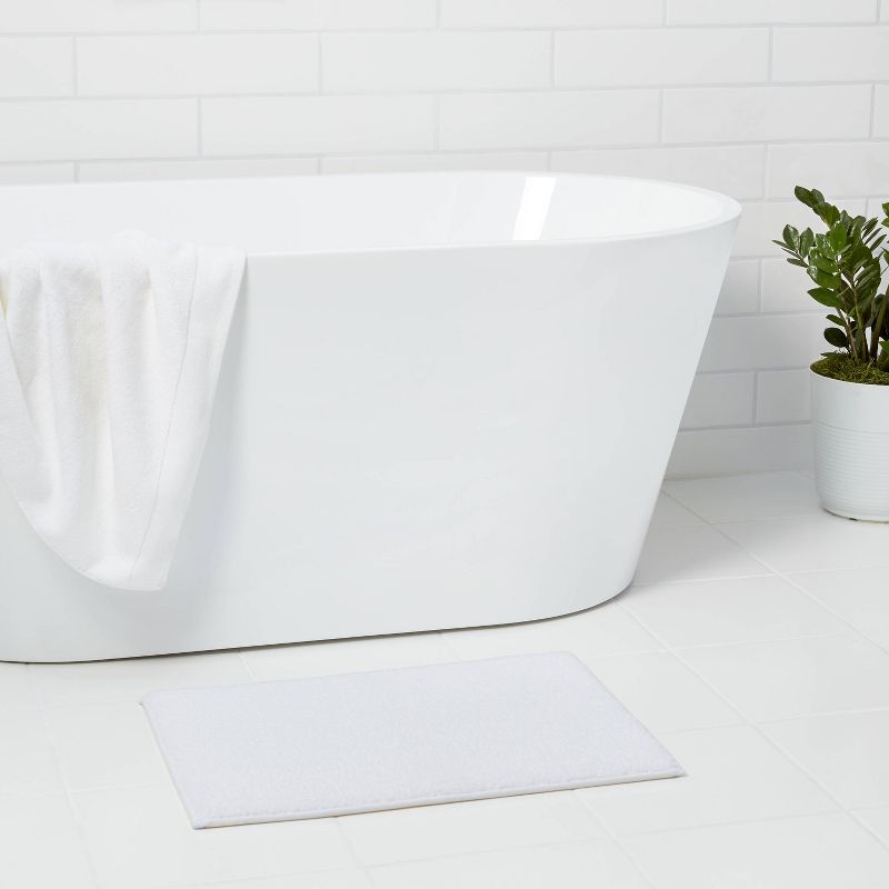 Boucle Memory Foam Bath Rug - Room Essentials™, 3 of 10