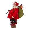 Kurt Adler 10.5 Inch Fabriché Santa with Skis - 4 of 4