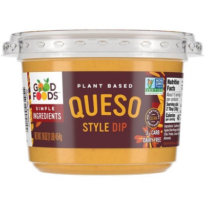 Good Foods Plant Based Queso Style Dip - 16oz