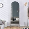 Vynxaria Silver 27 in. W x 69 in. Fourth generation full body mirror with pulley, dressing mirror, clothing floor standing mirror - 2 of 4