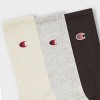 Champion Women's Embroidered Logo 3pk Crew Socks - 4 of 4